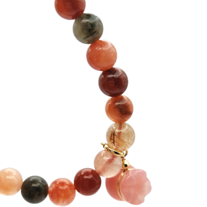 Mix Rutilated With Money Bag DIY Bracelet